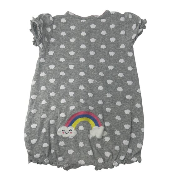Baby Girls - Rainbow Hoodie Dress,‎ Cloud Romper & 2 Pair Leggings - Size 12 M - Picture 5 of 9